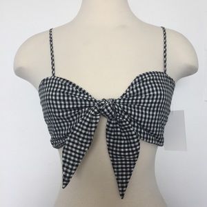For Love and Lemons Gingham Bralette Top